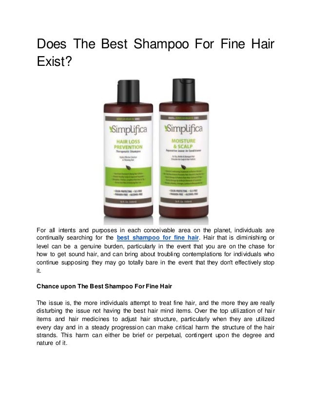 Shampoo exist fine does hair slideshare Does the best shampoo for fine hair exist