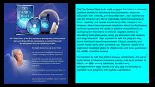 The Genius Wave: Unlocking Limitless Potential | PDF