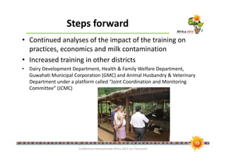Does the milk make you sick? An intervention to increase knowledge among traditional dairy producers and sellers in India