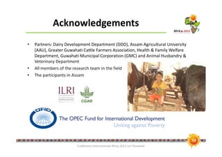 Does the milk make you sick? An intervention to increase knowledge among traditional dairy producers and sellers in India