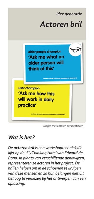 Visueel denken

                    Journey Map




     Ervaringen rondom werkeloosheid met diverse instanties



Wat is het?
Een Journey Map illustreert een casus:
het toont belangrijke gebeurtenissen en
interacties met verschillende instanties.
Deze momenten zijn weergegeven in de tijd
(horizontale as) en hoe positief of negatief ze
beleefd werden (verticale as). Op de poster
is in één oogopslag te zien is waar dingen
misgaan, wat daaraan vooraf ging en wie
daaraan te pas kwam.
 