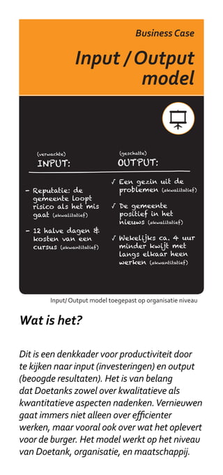 Onderzoeken


          Video interview




        Een simpele video camera in gebruik voor Doetanks
             (afbeelding: www.taxibrousse.wordpress.com)


Wat is het?
Het video interview is de snelste manier om te
documenteren wat je doet. Het duurt per keer
ongeveer 5 minuten. Het vereist twee mensen
- een verslaggever die gerichte vragen stelt en
de persoon die de vragen beantwoordt. Van
elke Doetank wordt verwacht dat ze wekelijks
een video uploaden op Vimeo om elkaar op de
hoogte te houden en het leerproces in kaart
te brengen.
 