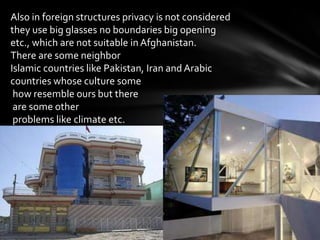 Structures Afg Defects Of Foreign Architectures In Afghanistan | PPTX