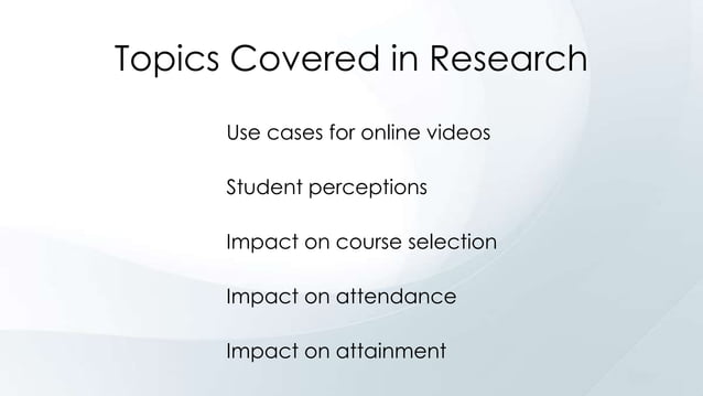 Does Video In The Classroom Work New Student Performance Data Does Video In The Classroom Work New Student Performance Data