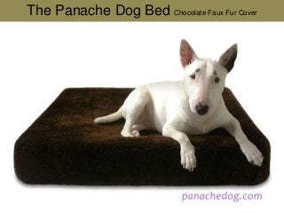 The Panache Dog Bed Chocolate Faux Fur Cover 
 