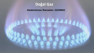 Doğal Gaz
Abdelrahman Ramadan- 22259803
 
