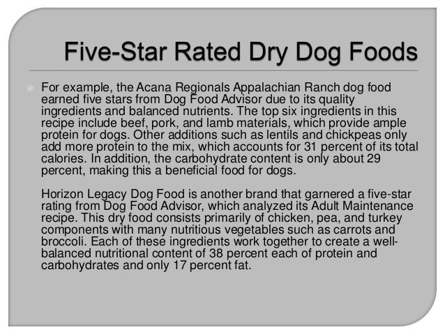 Dog Food Advisor Star Dry Dog Food Advisor Star Dry