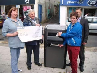 Jamie Fenton
On receiving the £50 cheque Jamie Fenton commented:
“Putting litter in the bin is the only way to deal with litter. That is how I have been brought
up and that has been reinforced through educational messages at school. Those people who
do not put litter in the bin or do not clean up after their dog are not acting responsibly within
society”.
 