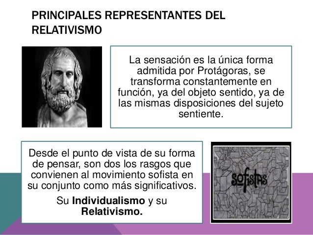 Dogmatismo, relativismo y subjetivismo.