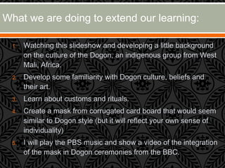 Dogon mask slideshow