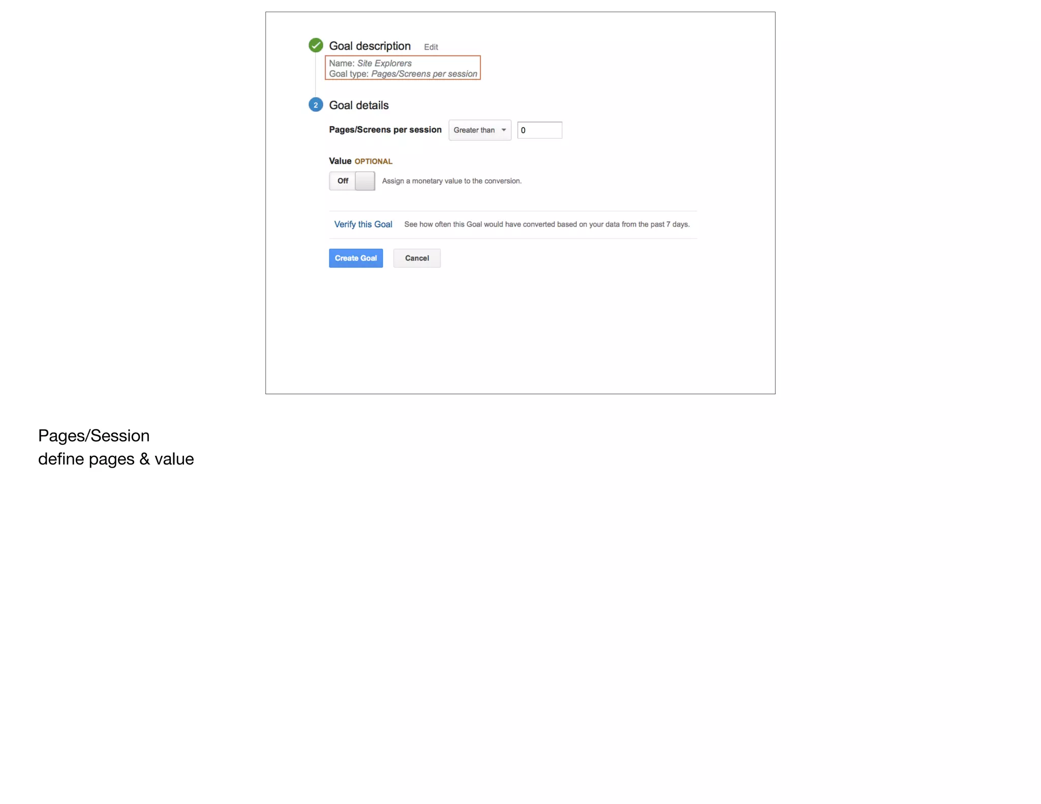 Pages/Session

deﬁne pages & value
 