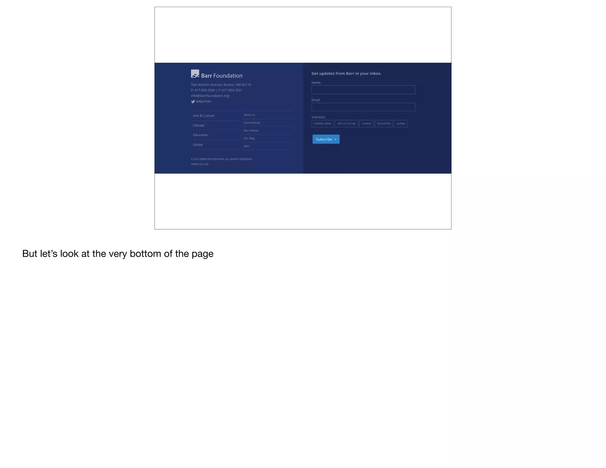 But let’s look at the very bottom of the page
 