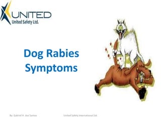 Dog Rabies
Symptoms
United Safety International Ltd.By: Gabriel H. dos Santos
 