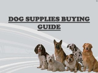 Types of Dog Supplies