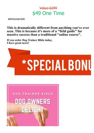 TRAINING YOUR DOG THE EASY WAY