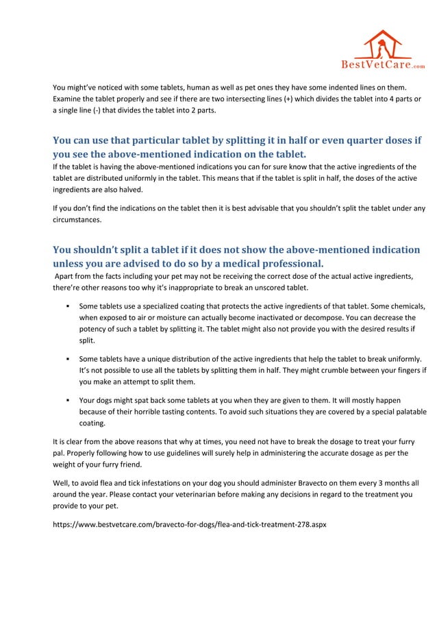 Dog won't eat bravecto chewable. What to do?