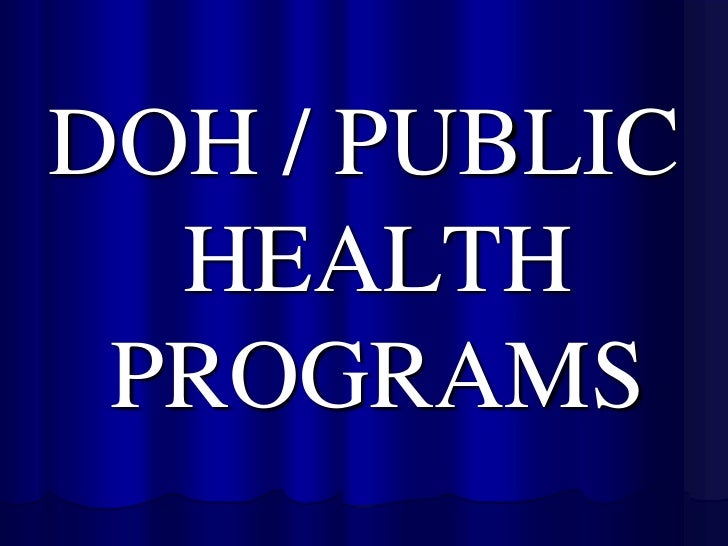 Doh programs