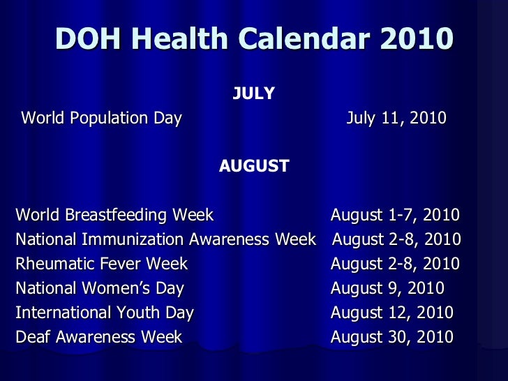 Doh programs