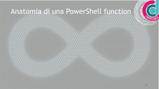 8
Anatomia di una PowerShell function
 