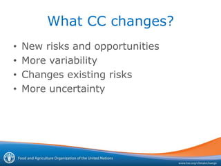 Building Resilience for Adaptation to Climate Change in Agriculture | PDF