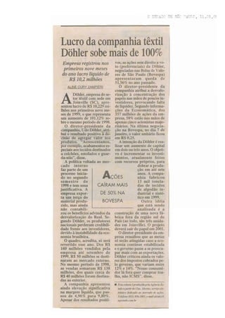 Döhler lucro 2000