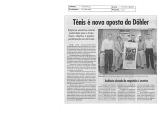 Dohler patrocina Copa Davis