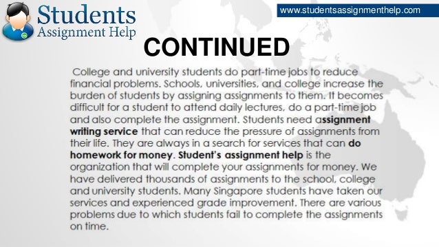 Do assignment for money