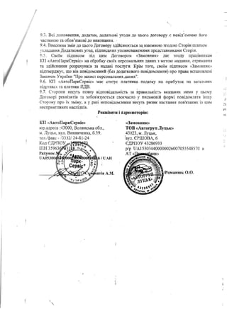 Договір луцького КП "Автопарксервіс" із ТОВ "Автогруп Луцьк" щодо авторинку за 2019 рік.pdf
