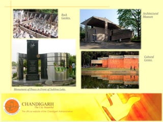 Architectural
Museum
Cultural
Center.
Rock
Garden.
Monument of Peace in Front of Sukhna Lake.
 