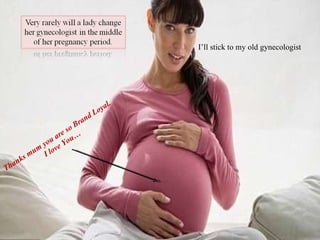 I’ll stick to my old gynecologist Thanks mum you are so Brand Loyal. I love You… 