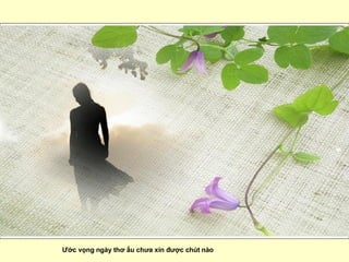 Ước vọng ngày thơ ấu chưa xin được chút nào   