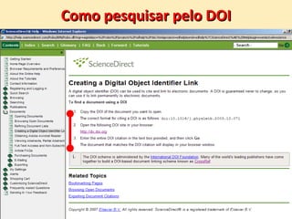 Como pesquisar pelo DOI 