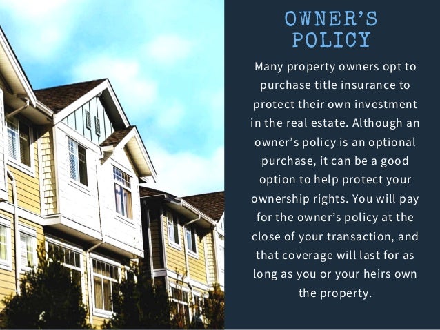 do i have to buy title insurance