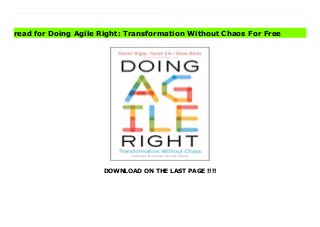 DOWNLOAD ON THE LAST PAGE !!!!
Download direct Doing Agile Right: Transformation Without Chaos Don't hesitate Click https://fubbookslocalcenter.blogspot.co.uk/?book=163369870X Download Online PDF Doing Agile Right: Transformation Without Chaos, Read PDF Doing Agile Right: Transformation Without Chaos, Read Full PDF Doing Agile Right: Transformation Without Chaos, Download PDF and EPUB Doing Agile Right: Transformation Without Chaos, Read PDF ePub Mobi Doing Agile Right: Transformation Without Chaos, Downloading PDF Doing Agile Right: Transformation Without Chaos, Download Book PDF Doing Agile Right: Transformation Without Chaos, Read online Doing Agile Right: Transformation Without Chaos, Read Doing Agile Right: Transformation Without Chaos pdf, Read epub Doing Agile Right: Transformation Without Chaos, Read pdf Doing Agile Right: Transformation Without Chaos, Download ebook Doing Agile Right: Transformation Without Chaos, Download pdf Doing Agile Right: Transformation Without Chaos, Doing Agile Right: Transformation Without Chaos Online Download Best Book Online Doing Agile Right: Transformation Without Chaos, Read Online Doing Agile Right: Transformation Without Chaos Book, Read Online Doing Agile Right: Transformation Without Chaos E-Books, Download Doing Agile Right: Transformation Without Chaos Online, Download Best Book Doing Agile Right: Transformation Without Chaos Online, Download Doing Agile Right: Transformation Without Chaos Books Online Download Doing Agile Right: Transformation Without Chaos Full Collection, Download Doing Agile Right: Transformation Without Chaos Book, Read Doing Agile Right: Transformation Without Chaos Ebook Doing Agile Right: Transformation Without Chaos PDF Download online, Doing Agile Right: Transformation Without Chaos pdf Download online, Doing Agile Right: Transformation Without Chaos Read, Read Doing Agile Right: Transformation Without Chaos Full PDF, Read Doing Agile Right: Transformation Without
Chaos PDF Online, Download Doing Agile Right: Transformation Without Chaos Books Online, Read Doing Agile Right: Transformation Without Chaos Full Popular PDF, PDF Doing Agile Right: Transformation Without Chaos Read Book PDF Doing Agile Right: Transformation Without Chaos, Download online PDF Doing Agile Right: Transformation Without Chaos, Read Best Book Doing Agile Right: Transformation Without Chaos, Download PDF Doing Agile Right: Transformation Without Chaos Collection, Download PDF Doing Agile Right: Transformation Without Chaos Full Online, Read Best Book Online Doing Agile Right: Transformation Without Chaos, Download Doing Agile Right: Transformation Without Chaos PDF files, Read PDF Free sample Doing Agile Right: Transformation Without Chaos, Download PDF Doing Agile Right: Transformation Without Chaos Free access, Read Doing Agile Right: Transformation Without Chaos cheapest, Download Doing Agile Right: Transformation Without Chaos Free acces unlimited
read for Doing Agile Right: Transformation Without Chaos For Free
 