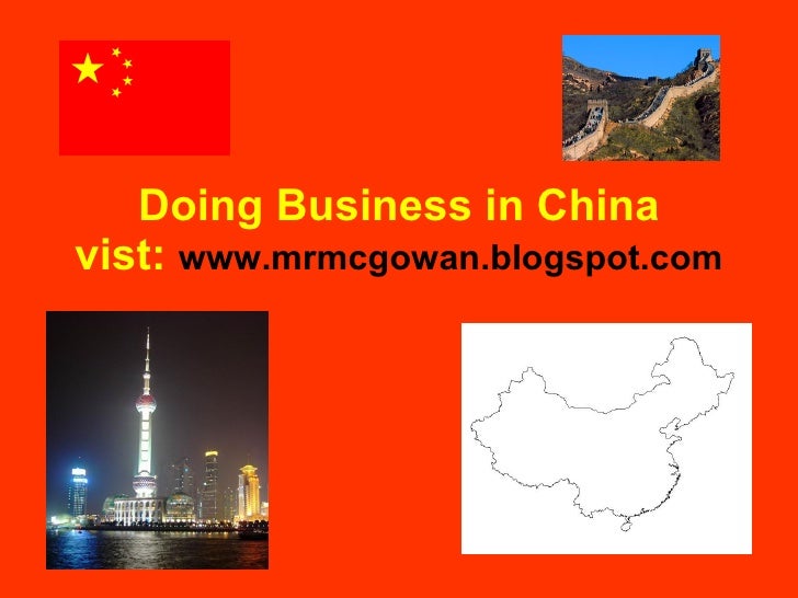 Doing Business In China