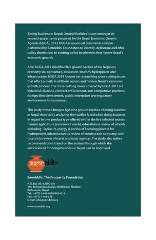 Doing Business in Nepal: Ground Realities