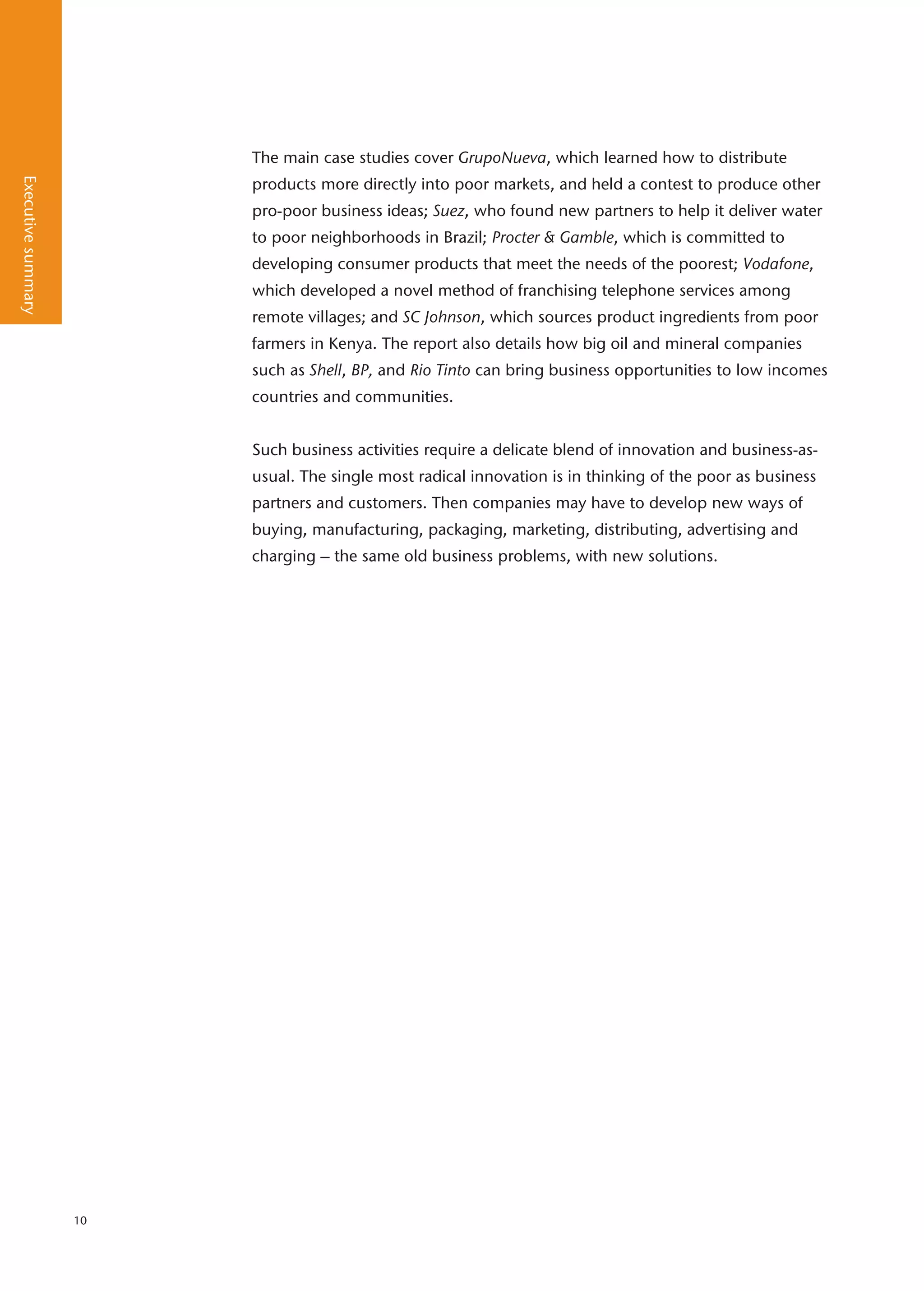 Doing Business With The Poor