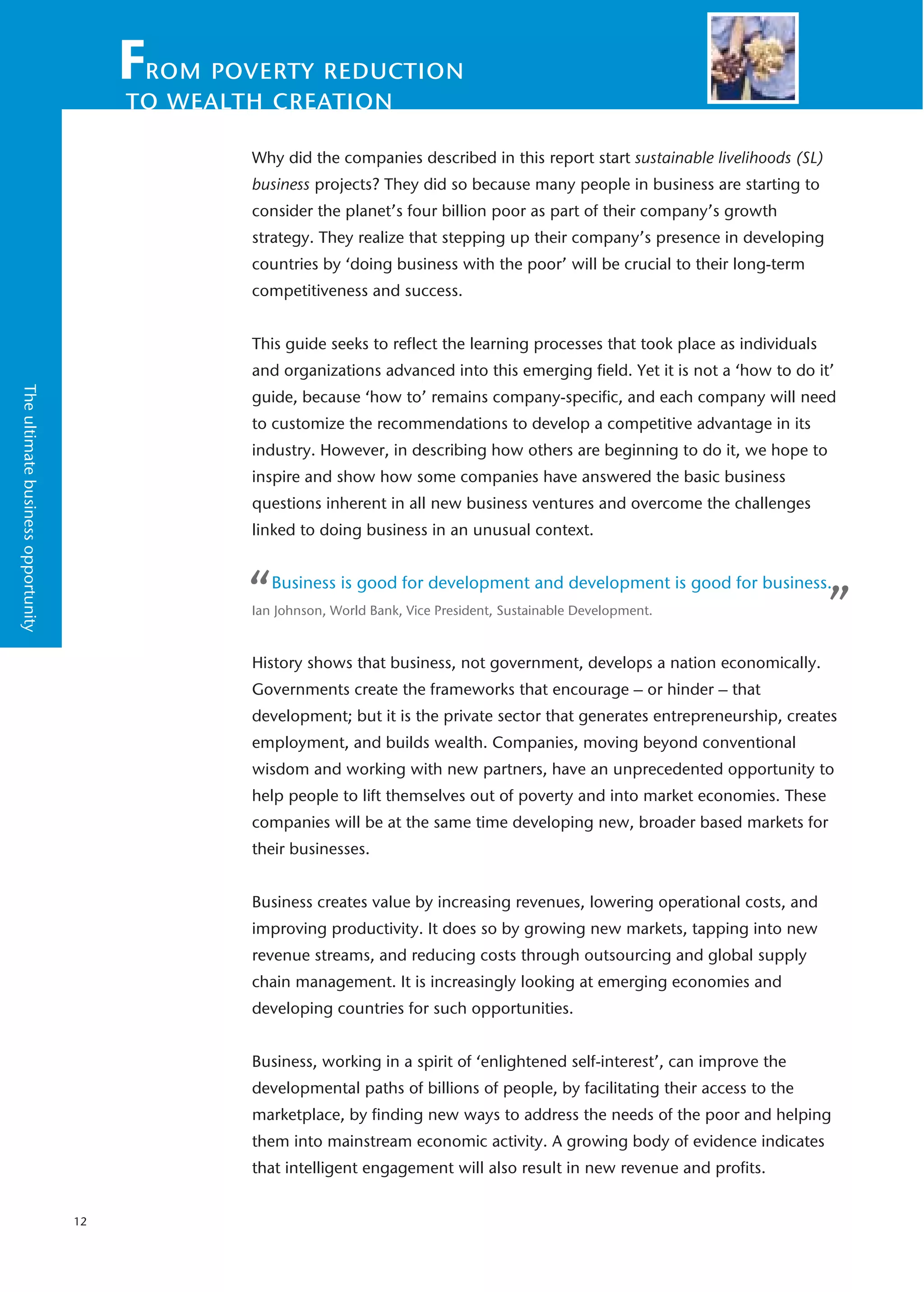 Doing Business With The Poor