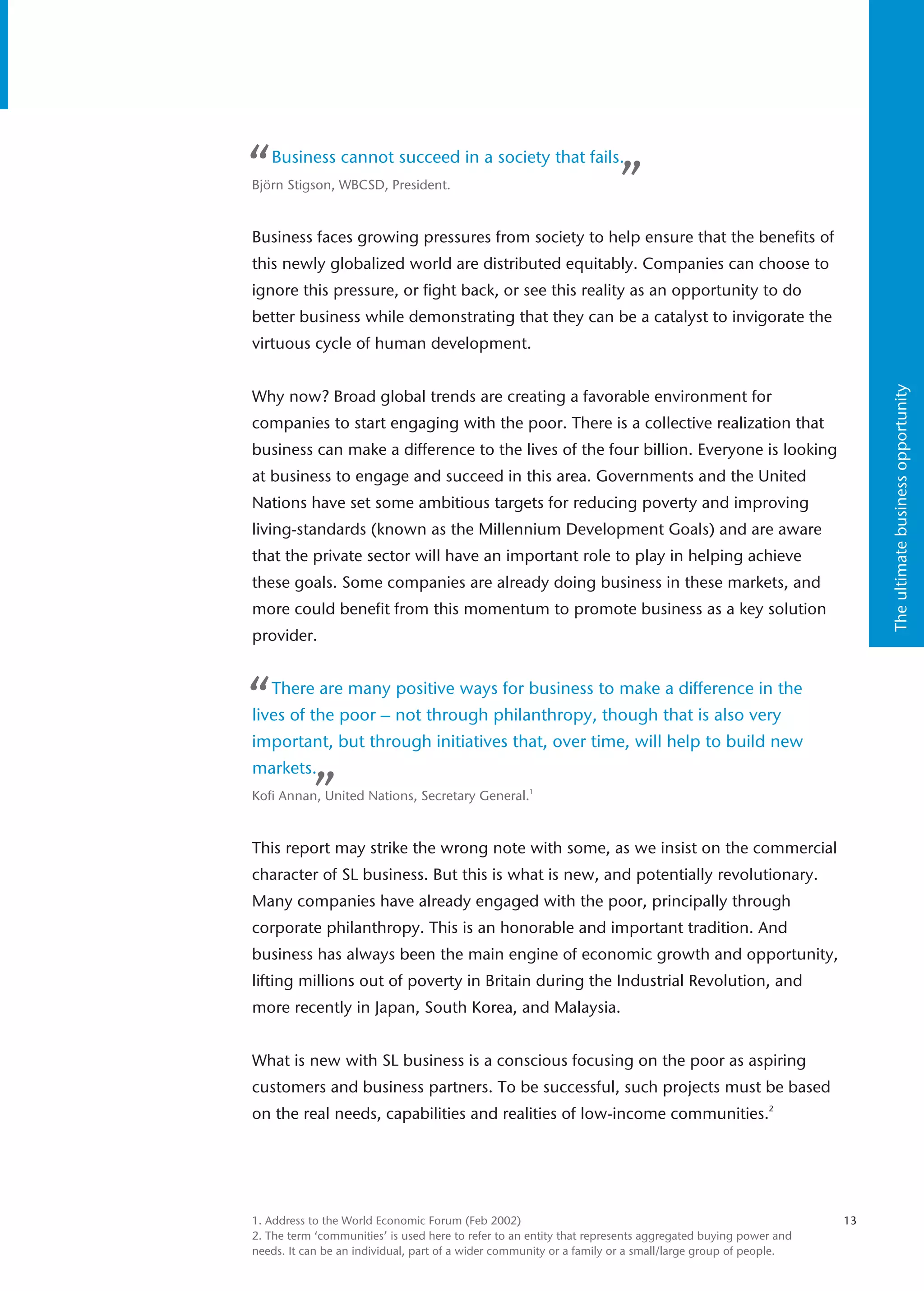 Doing Business With The Poor