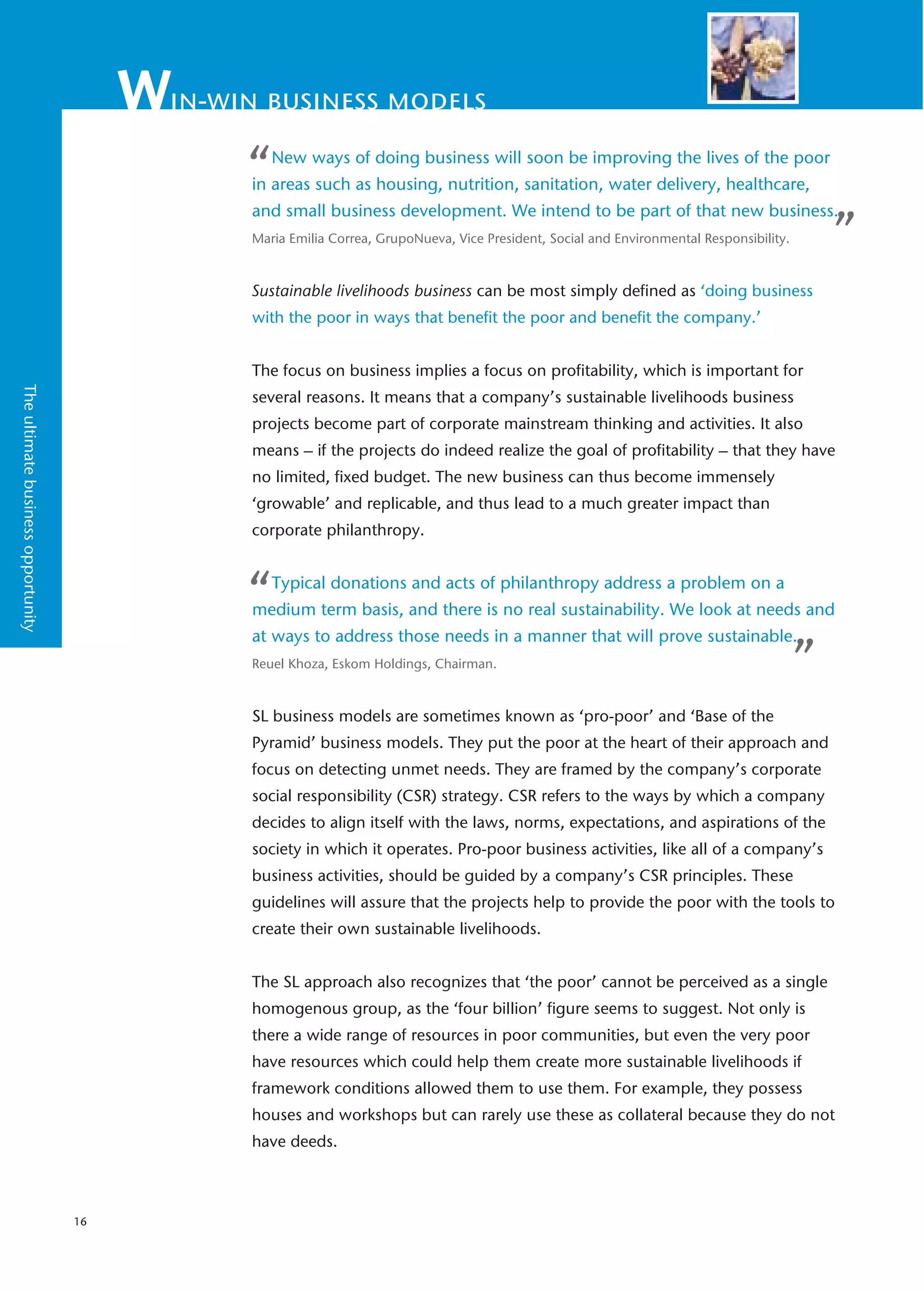 Doing Business With The Poor