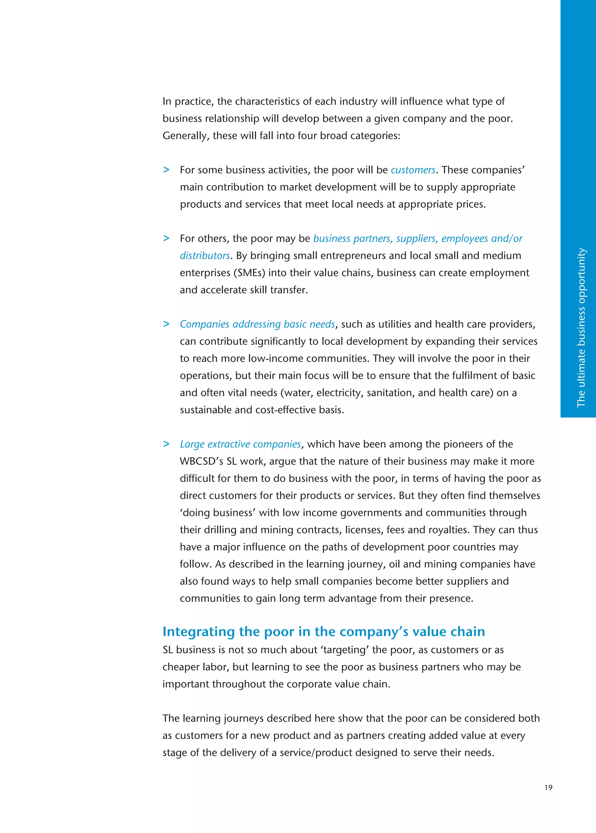 Doing Business With The Poor