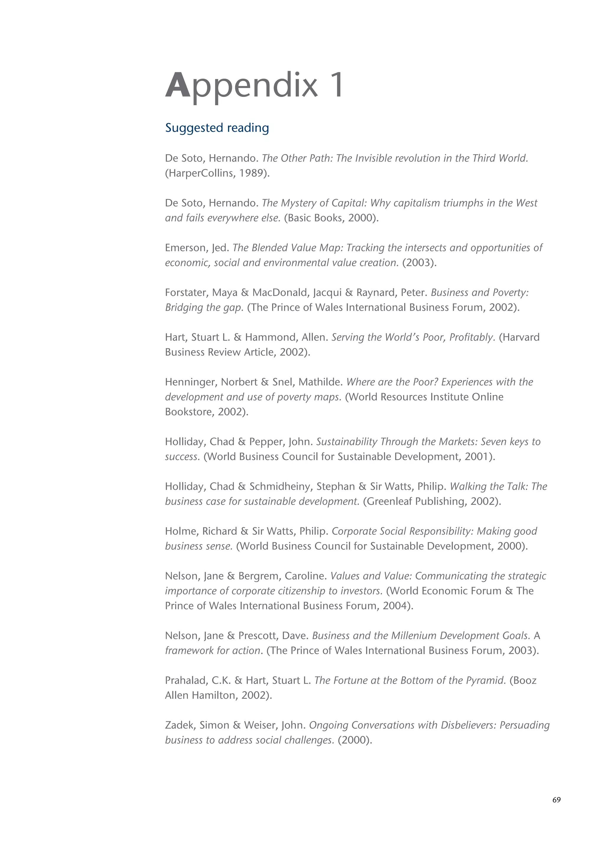 Doing Business With The Poor