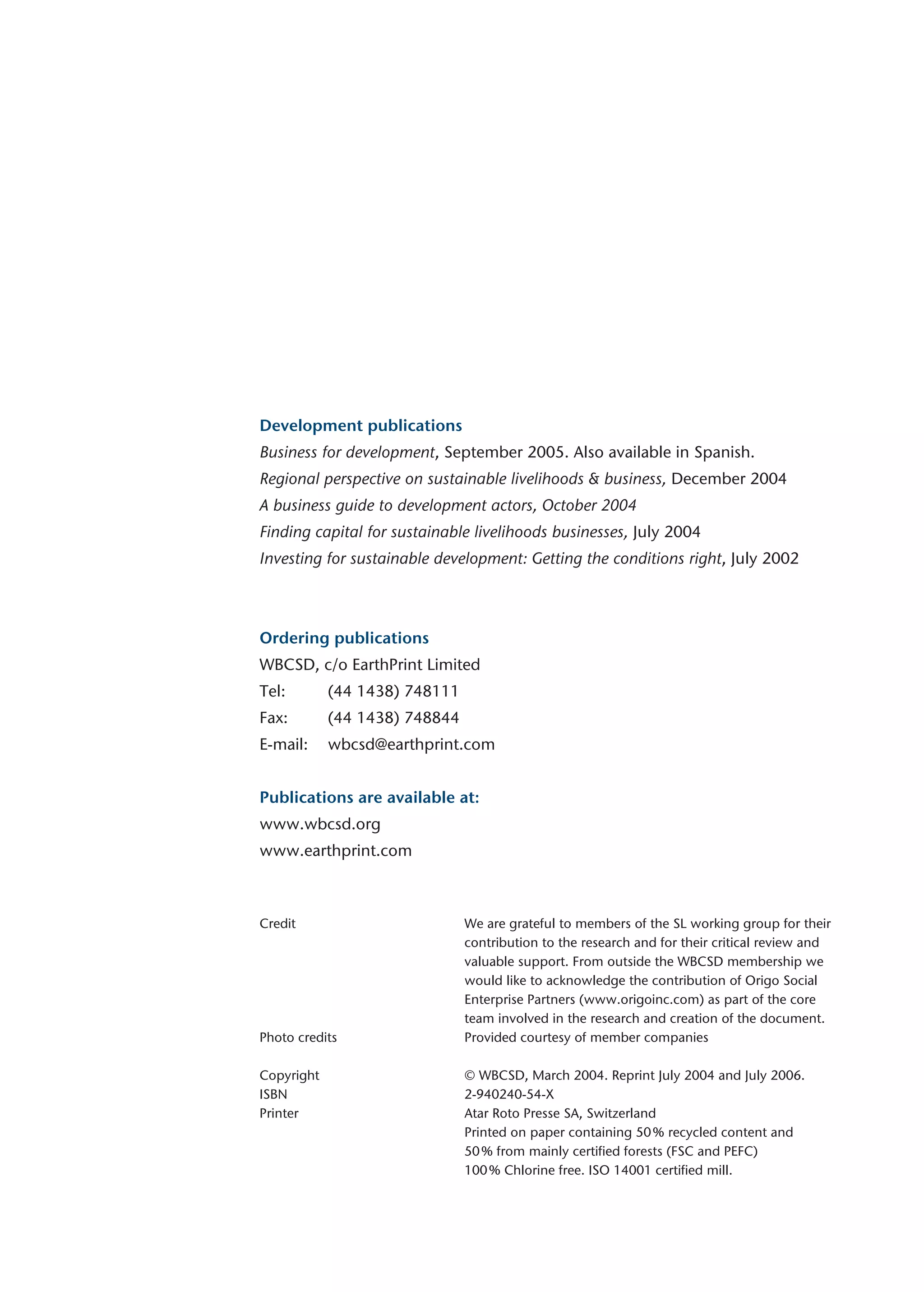 Doing Business With The Poor