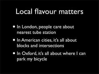 Doing Local Right