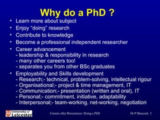 Doing a PhD | PPT