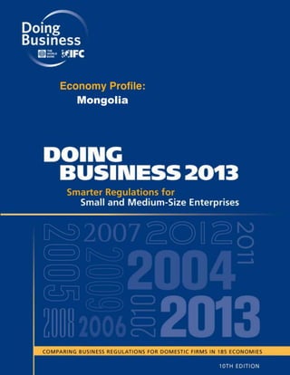 Economy Profile:
Mongolia

 