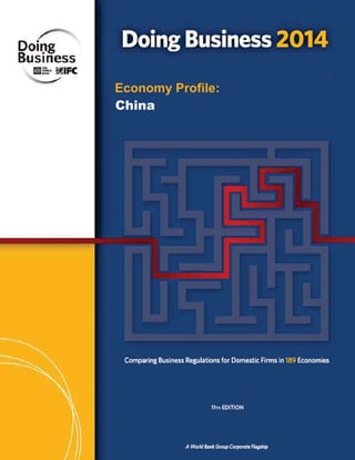 Economy Profile:
China
 