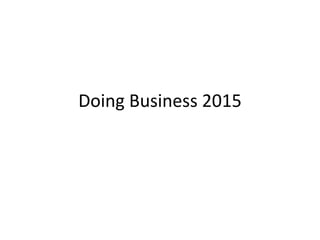 Doing Business 2015 
 