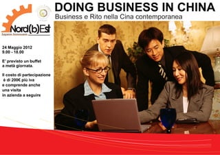 Doing business in china 24 maggio 2012