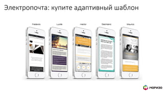 Электропочта: купите адаптивный шаблон
 